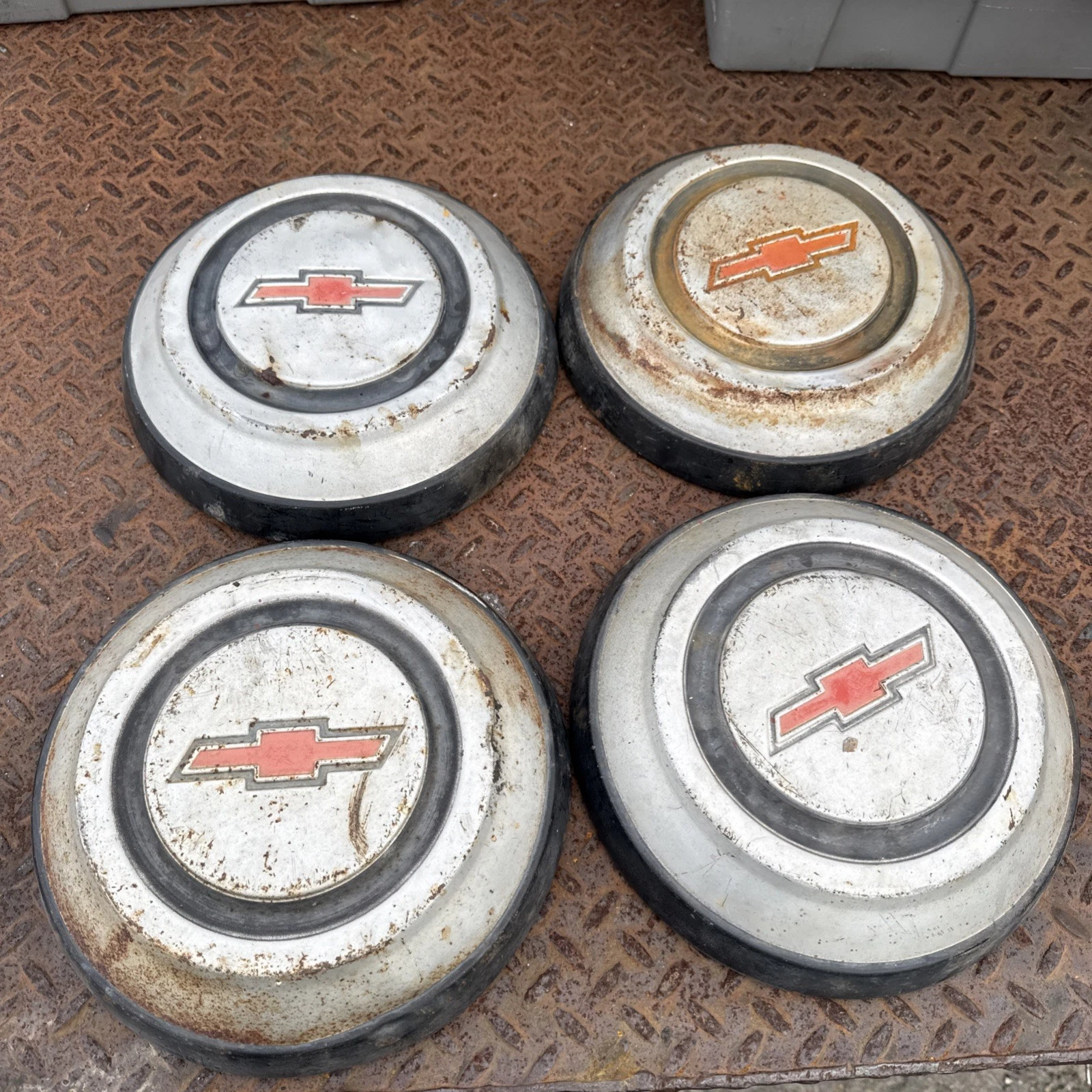 New Chevy C-10 1967-1968 Truck 10.5\" Dog Dish Bowl Hubcap SET of 4 Caps