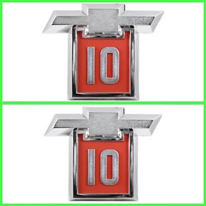 Trim Parts 9325 1964 Chevrolet GM Truck Front Fender Emblem Set C10/K10 USA Made