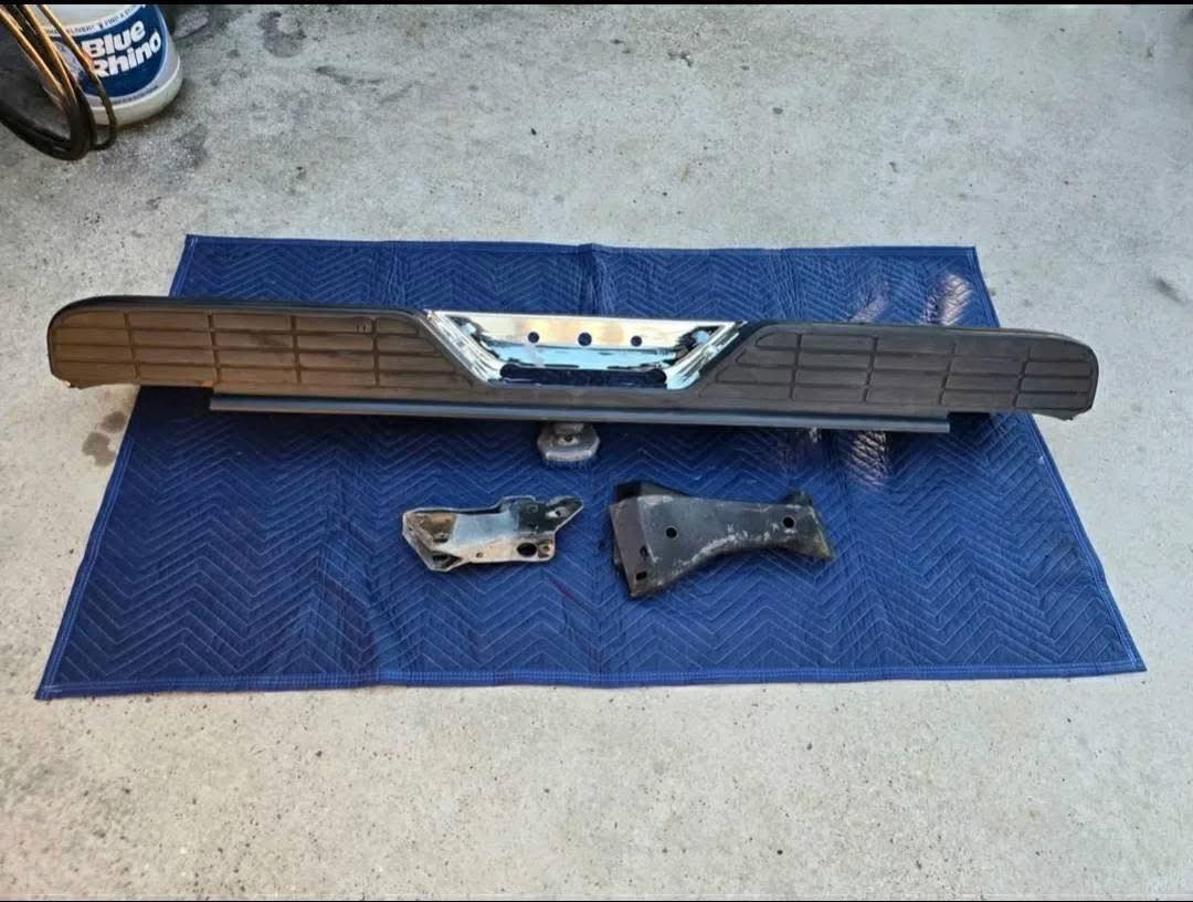 Used OEM Rear Stepside/Flareside Bumper Assembly for 88-98 Chevy/GMC C/K 1500/2500