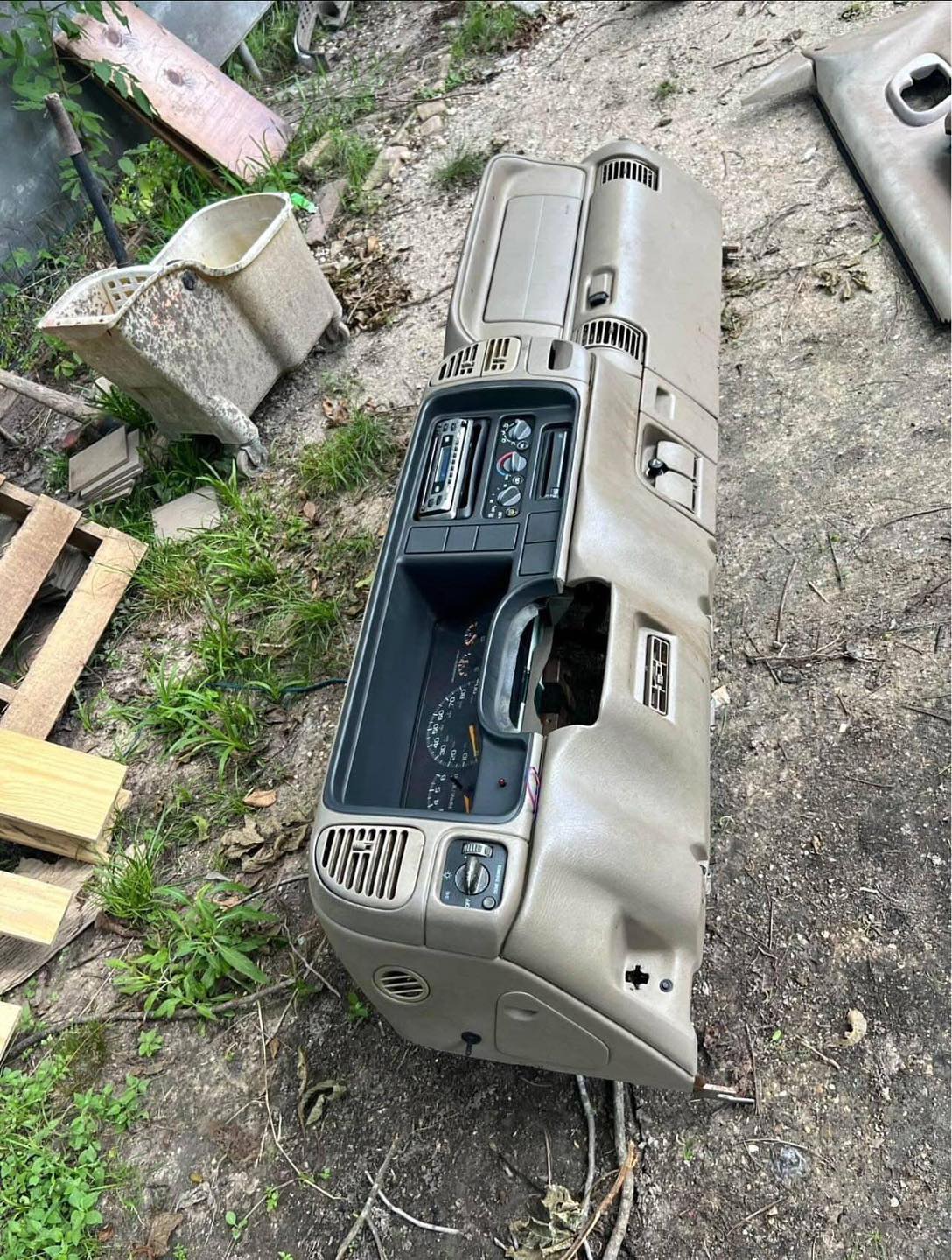 OEM Used Dashboard Shell / Dash Pad (Tan/Neutral) for 95-98 Chevy/GMC OBS w/ Airbag