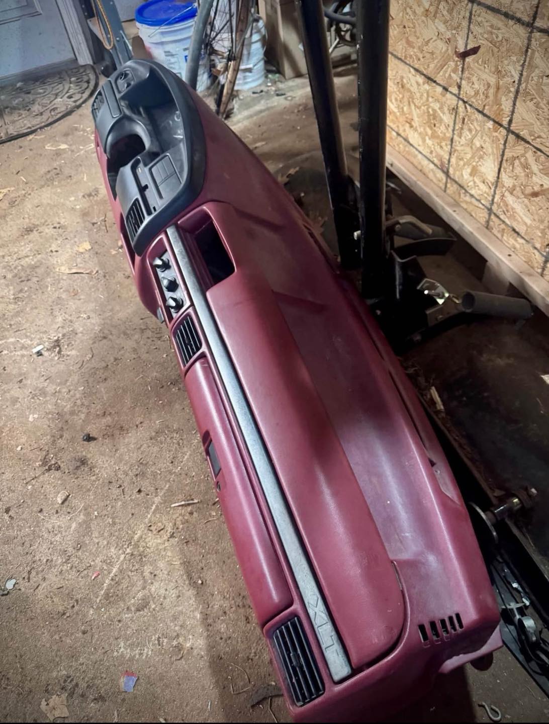 Complete OEM Dashboard Assembly w/ Wiring - 1992-1996/97 Ford OBS F-Series / Bronco (Red)